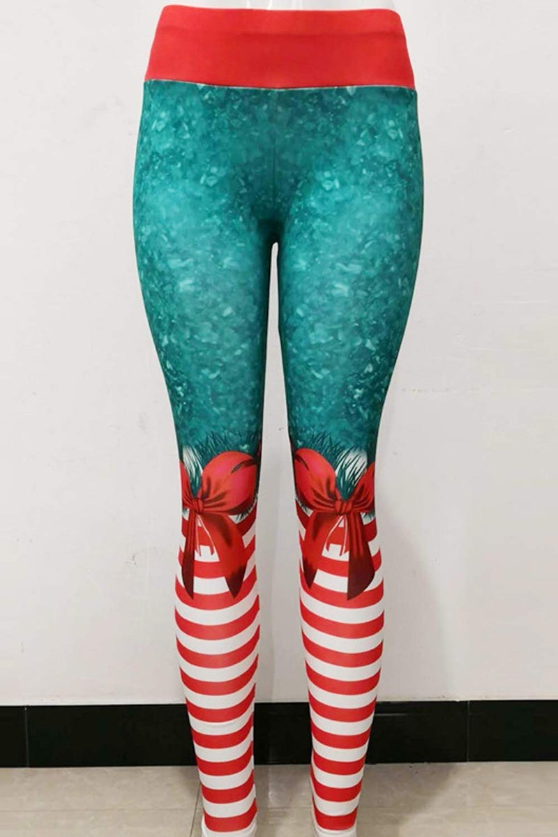 Pincuttee Women's 3D Printed Ugly Christmas Xmas Legging Funny Tights S/M - Image 4